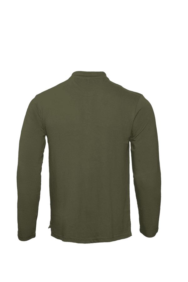 K2405- Men Polo Full Arm Green JH - Image 2