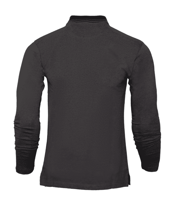 K2408- Men Polo Full Arm Hader Grey - Image 3