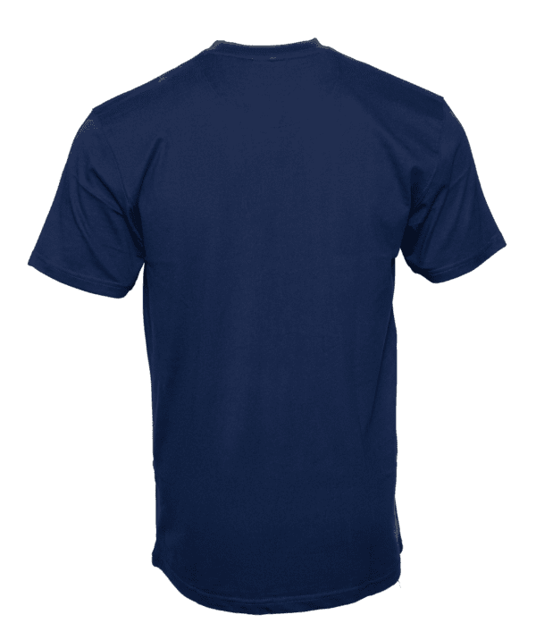 K24012- Men  T-Shirt Hal Arm Blu - Image 2