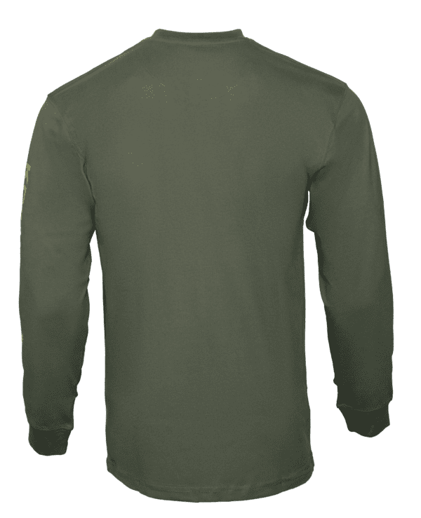 K24016 – Men’s Full Arm T-Shirt Green - Image 2