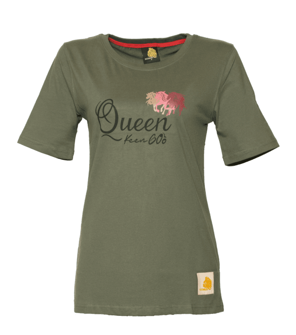 K2454-Women T-Shirt Half Arm Green