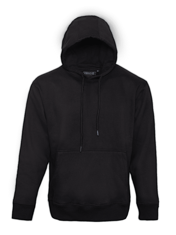 K2402 - Men black hoodie Back Logo - Image 2