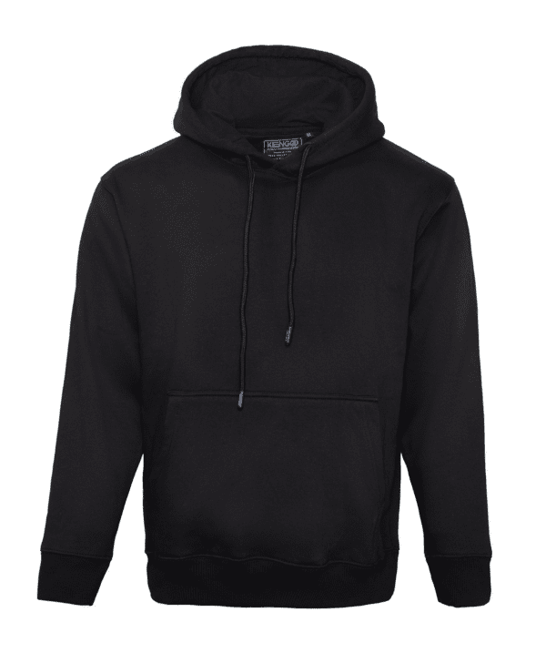 K2402 - Men black hoodie Back Logo - Image 3