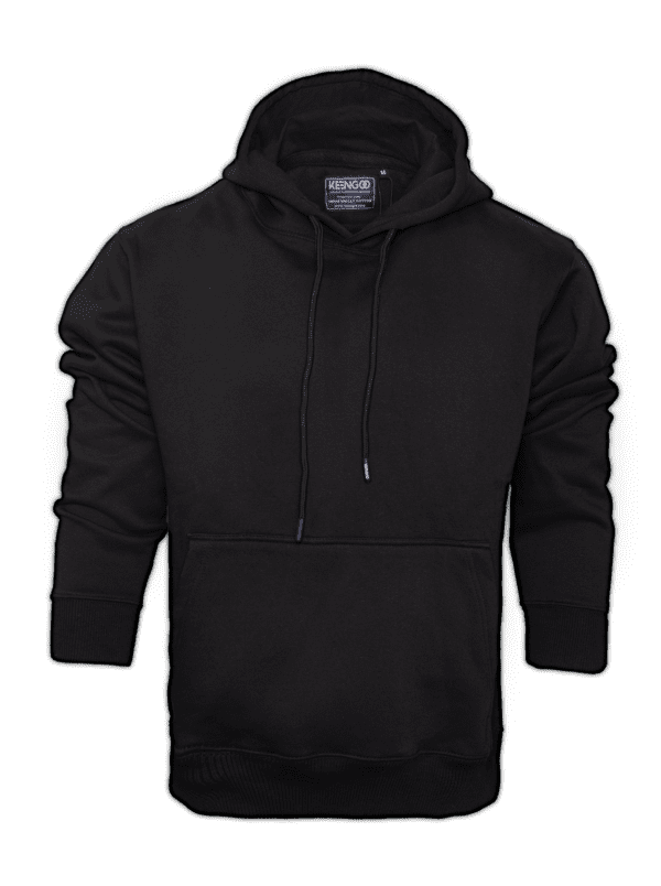 K2402 - Men black hoodie Back Logo - Image 5