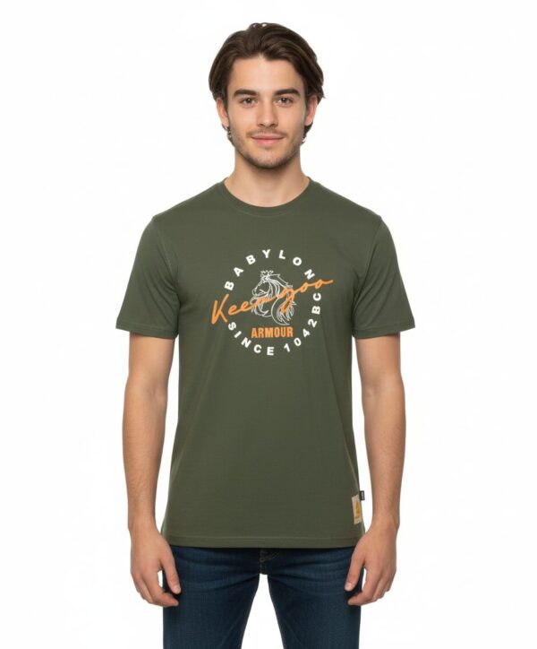 K24013 – Men’s Half Arm T-Shirt Green